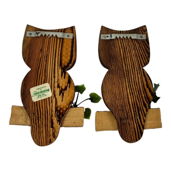 Set of 2‎ MCM Wooden Owls - Picture 2 of 5